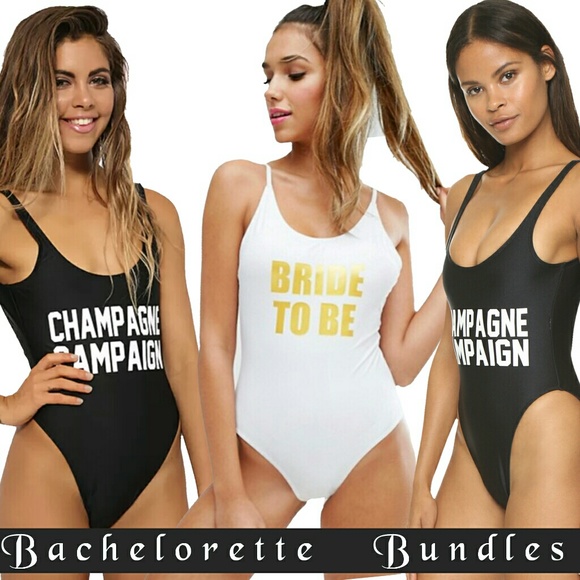 Champagne Campaign one piece swimsuit - Picture 4 of 5